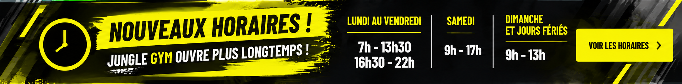 nouveaux horaires